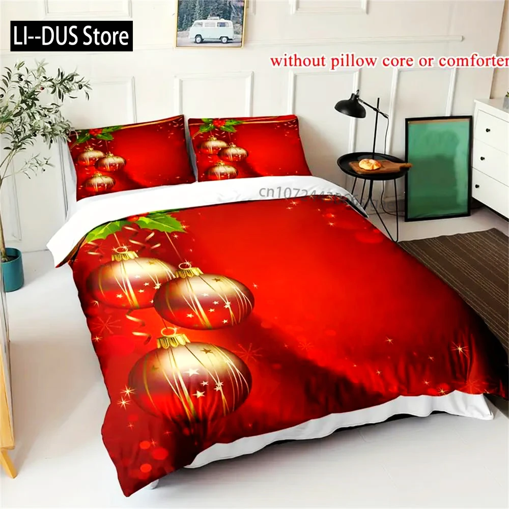 2/3pcs Festive Christmas Duvet Cover Set - Soft Comfortable Bedding For Bedroom Dorm Room With Red Background Print, Snowflake
2/3pcs Festive Christmas Duvet Cover Set - Soft Comfortable Bedding For Bedroom Dorm Room With Red Background Print, Snowflake