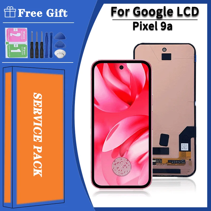 AMOLED Pixel 9A Display Screen Assembly for Google Pixel 9a GXQ96, GTF7P, G3Y12 Lcd Display Digital Touch Screen with Frame
AMOLED Pixel 9A Display Screen Assembly for Google Pixel 9a GXQ96, GTF7P, G3Y12 Lcd Display Digital Touch Screen with Frame