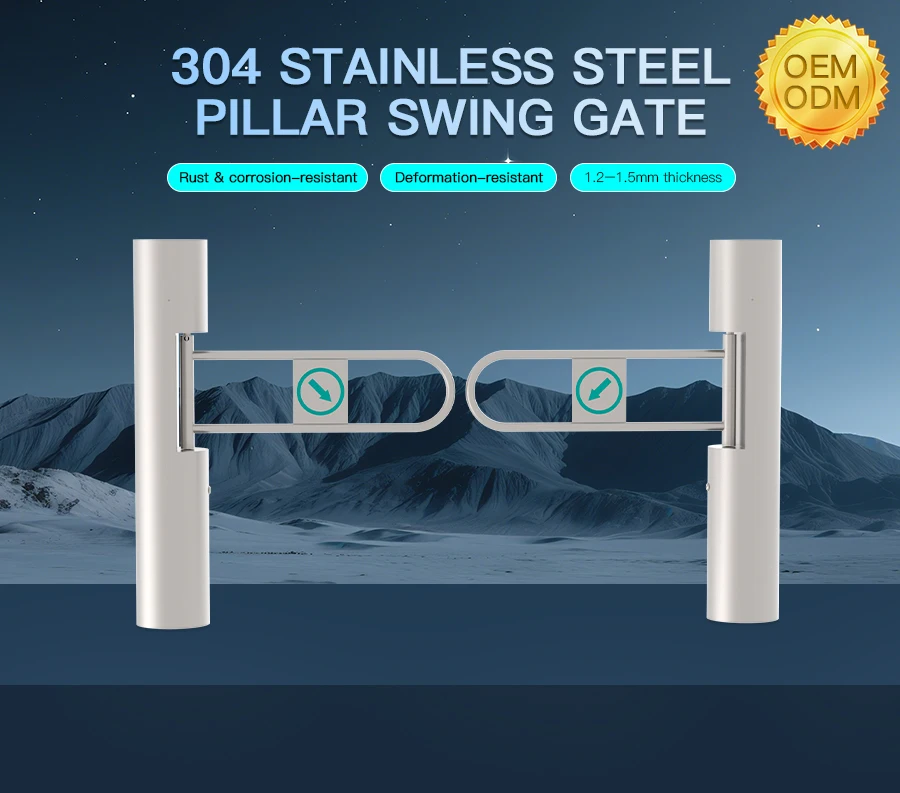 Swing Barrier Gate Entrance Exit Security Turnstile Bi-direction Adjustable QR Code HCW Automatic Stainless Steel Waterproof
Swing Barrier Gate Entrance Exit Security Turnstile Bi-direction Adjustable QR Code HCW Automatic Stainless Steel Waterproof
