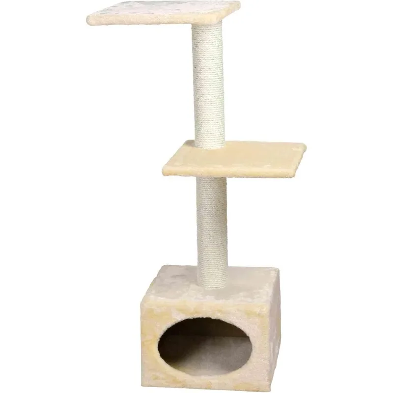 Badalona 43" Cat Tree, 3-Level Sisal Cat Scratcher, Plush Covered Cat Condo with, Removable Cushions,
Badalona 43" Cat Tree, 3-Level Sisal Cat Scratcher, Plush Covered Cat Condo with, Removable Cushions,