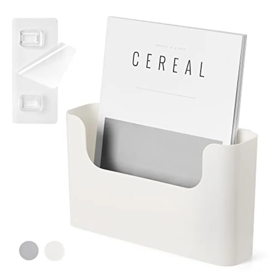 No Drilling File Holder Wall Mails Magazines Organizer Adhesive Door Mount, Single Pocket WHITE, 1 PCS
No Drilling File Holder Wall Mails Magazines Organizer Adhesive Door Mount, Single Pocket WHITE, 1 PCS
