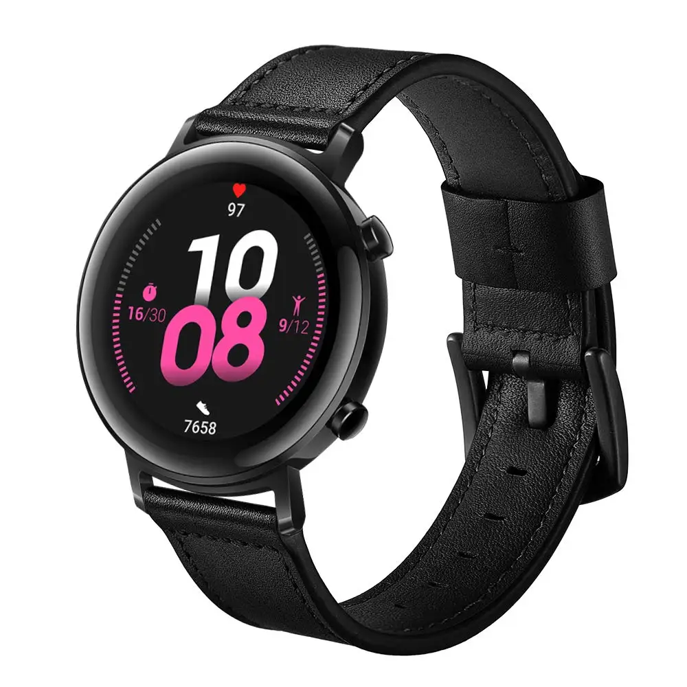 22mm 20mm watch strap Compatible for Huawei Watch GT 2 Band Genuine Leather for Galaxy Watch 46mm 42mm active2 Gear S3 bracelet
22mm 20mm watch strap Compatible for Huawei Watch GT 2 Band Genuine Leather for Galaxy Watch 46mm 42mm active2 Gear S3 bracelet
