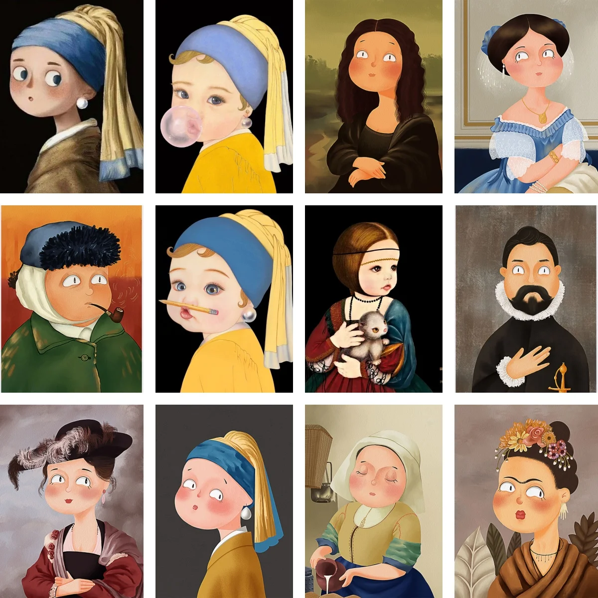 Diamond Painting DIY Art Chibi-style Characters From World-Famous Paintings Cross Stitch Mosaic Embroidery Wall Decor Crafts
Diamond Painting DIY Art Chibi-style Characters From World-Famous Paintings Cross Stitch Mosaic Embroidery Wall Decor Crafts