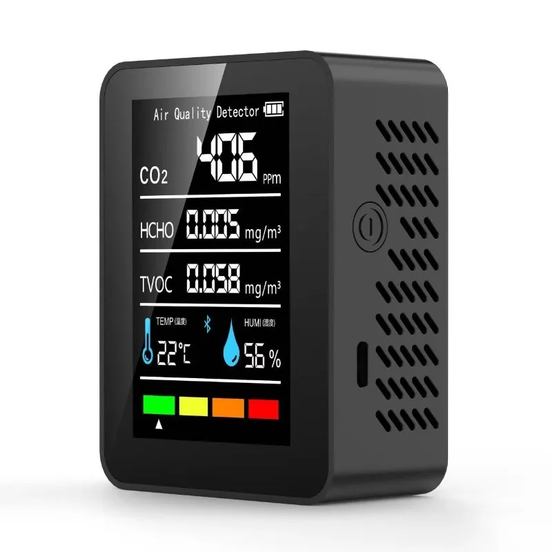 Carbon dioxide detector Household smart temperature and humidity sensor Multifunctional air quality tester
Carbon dioxide detector Household smart temperature and humidity sensor Multifunctional air quality tester