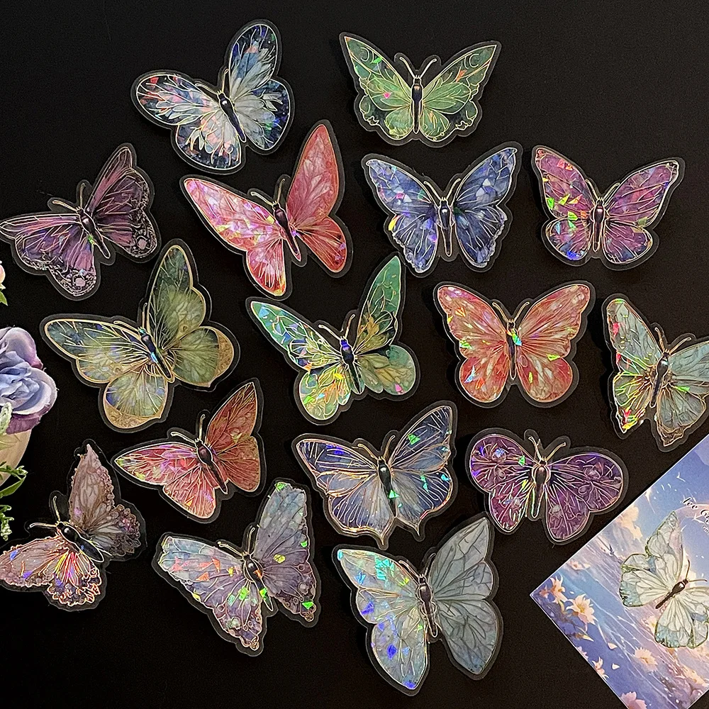 10pcs/set Laser Hot Stamping Butterfly Wall Stickers 3D PET Retro Party Birthday Decoration DIY Stickers Bedroom Creative Prop
10pcs/set Laser Hot Stamping Butterfly Wall Stickers 3D PET Retro Party Birthday Decoration DIY Stickers Bedroom Creative Prop