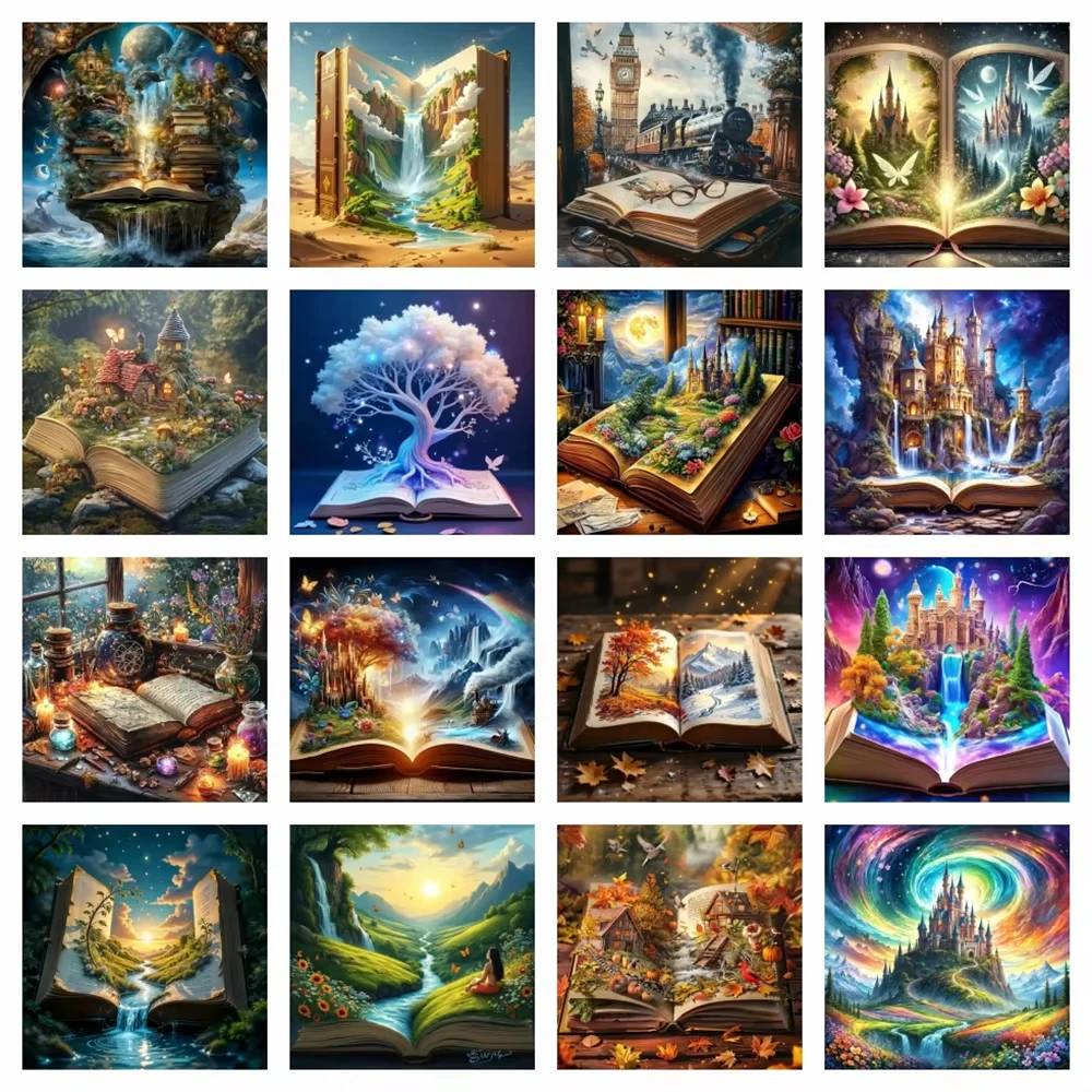 5D DIY Dreamy Multicolor Mixed Tone Soft Gloss Art Diamond Painting, Diverse Open Book Magical World Combo Home Decor
5D DIY Dreamy Multicolor Mixed Tone Soft Gloss Art Diamond Painting, Diverse Open Book Magical World Combo Home Decor