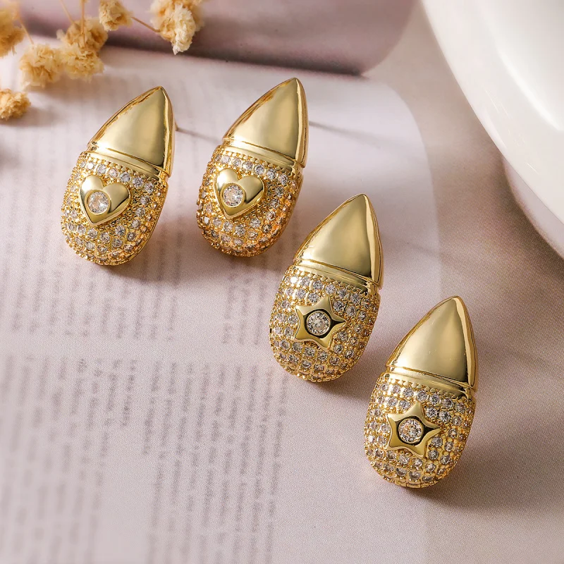 European and American Fashion Light Luxury Copper Plated 18K Gold High-End Water Drop Earrings for Women Exquisite Versatile Per
European and American Fashion Light Luxury Copper Plated 18K Gold High-End Water Drop Earrings for Women Exquisite Versatile Per