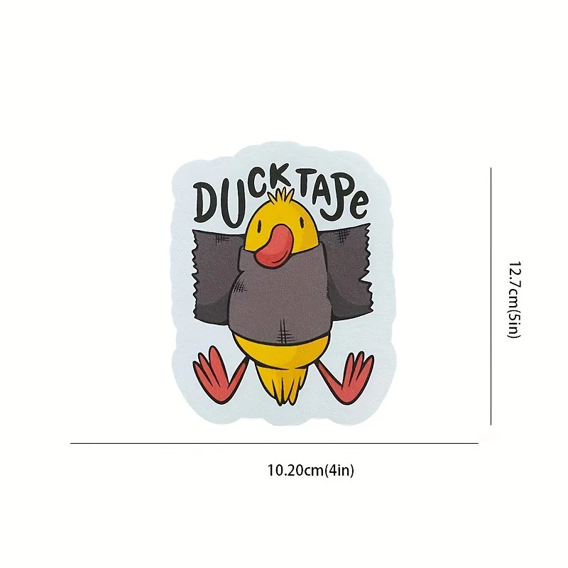 1pc Funny Duck Tape Vinyl Sticker - Waterproof & Durable-Quirky Cartoon Duck Design with "DUCKTAP" Text
1pc Funny Duck Tape Vinyl Sticker - Waterproof & Durable-Quirky Cartoon Duck Design with "DUCKTAP" Text
