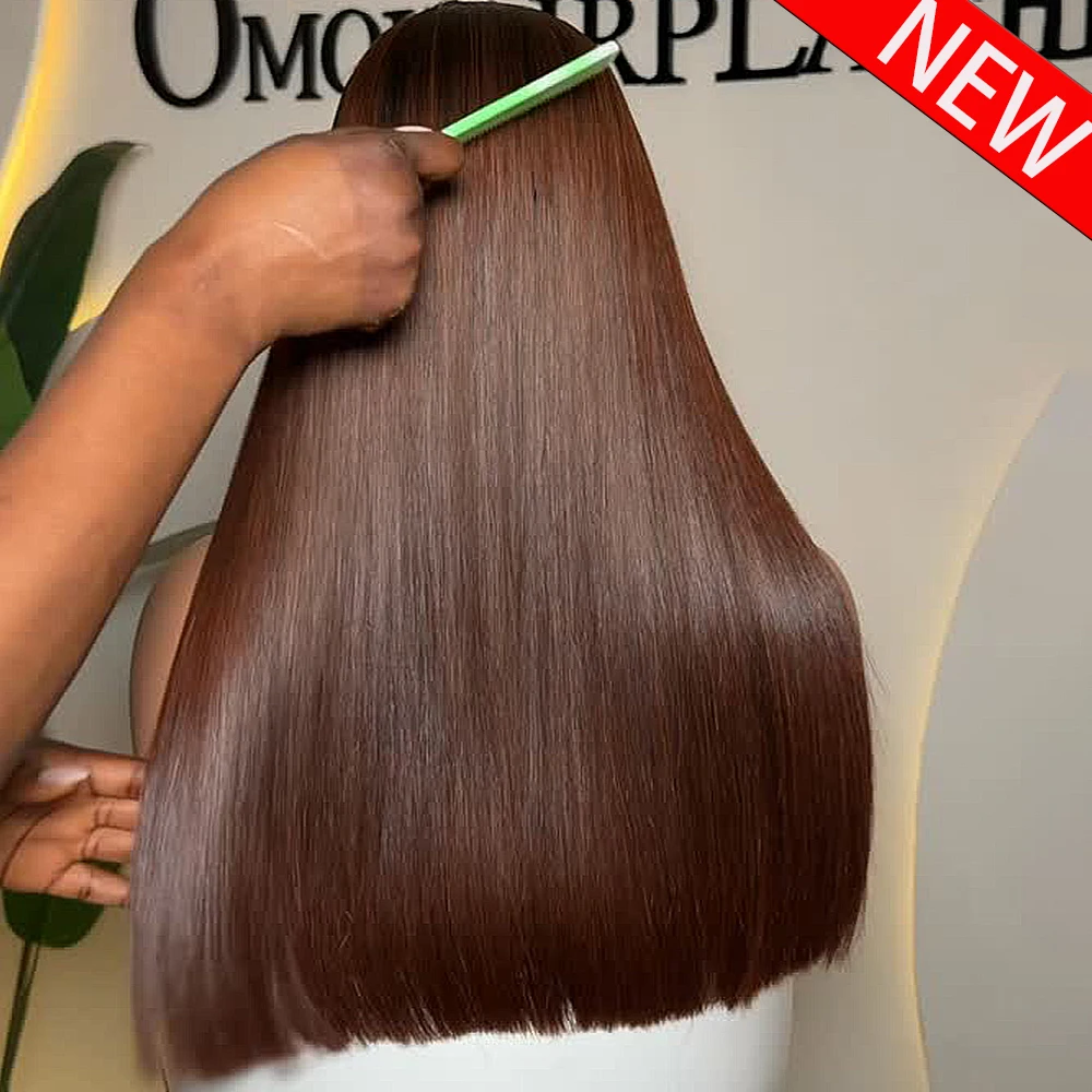 Super Double Drawn Chocolate Brown 400 Density Bone Straight 13x6 HD Lace Front Human Hair Glueless Wigs Ready To Wear For Women
Super Double Drawn Chocolate Brown 400 Density Bone Straight 13x6 HD Lace Front Human Hair Glueless Wigs Ready To Wear For Women