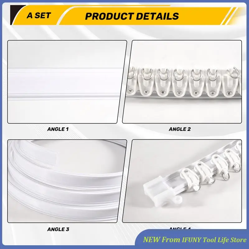 Flexible Bendable Ceiling Curtain Track, Ceiling Mount For Curtain Rail, Room Divider Ceiling Track For Curtains New
Flexible Bendable Ceiling Curtain Track, Ceiling Mount For Curtain Rail, Room Divider Ceiling Track For Curtains New