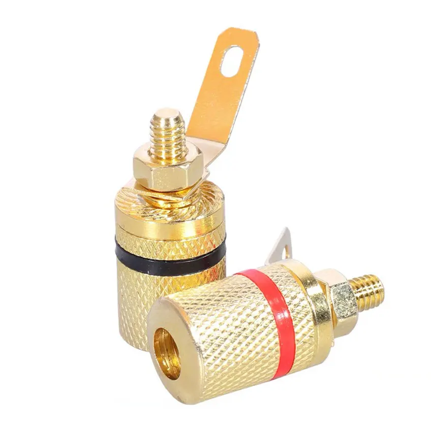 1-10PCS Gold Plated Audio Connector Binding Post Amplifier Speaker Cable Terminal Banana Plug Jack for 4mm Diameter Banana Plugs
1-10PCS Gold Plated Audio Connector Binding Post Amplifier Speaker Cable Terminal Banana Plug Jack for 4mm Diameter Banana Plugs