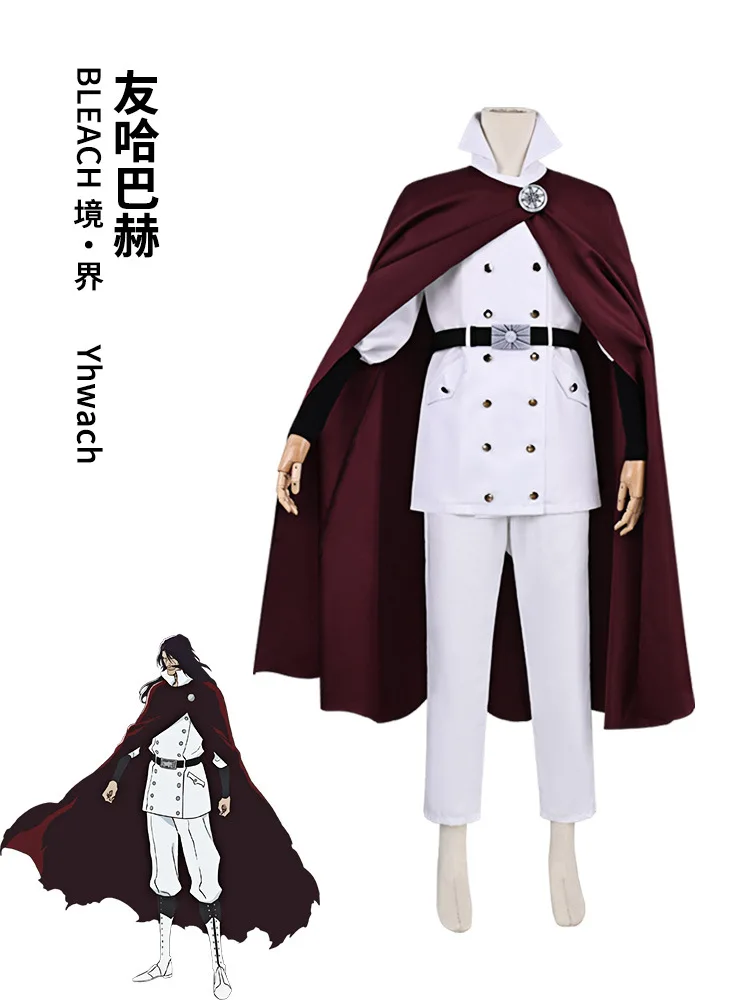 Anime BLEACH Yhwach Cosplay Costume Wandenreich White Military Red Cloak Uniform Adult Man Halloween Carnival Christmas Suit
Anime BLEACH Yhwach Cosplay Costume Wandenreich White Military Red Cloak Uniform Adult Man Halloween Carnival Christmas Suit