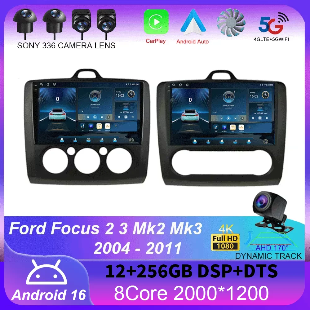 Android 16 Carplay Auto WiFi+4G For Ford Focus 2 3 Mk2 Mk3 2004-2011 MT/ATCar Radio Multimedia GPS Navigation 2 din Stereo Audio
Android 16 Carplay Auto WiFi+4G For Ford Focus 2 3 Mk2 Mk3 2004-2011 MT/ATCar Radio Multimedia GPS Navigation 2 din Stereo Audio