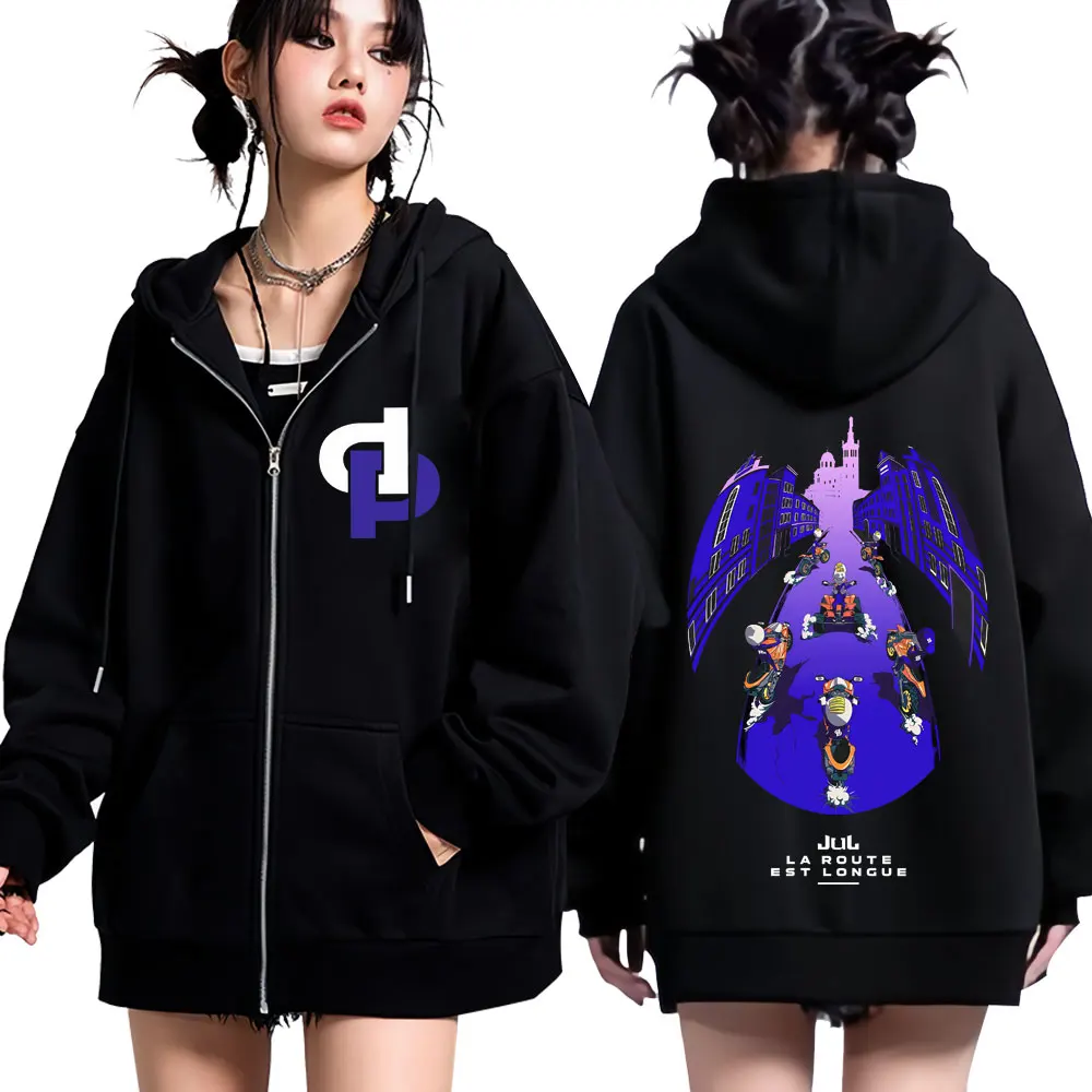 Rapper Jul La Route Est Longue Album Merch Zipper Vintage Hoodies Men Women Y2k Clothes Tracksuit Casual Oversized Jacket Coat
Rapper Jul La Route Est Longue Album Merch Zipper Vintage Hoodies Men Women Y2k Clothes Tracksuit Casual Oversized Jacket Coat