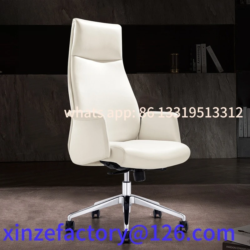 Customizable White Boss Chair Manager Chair Leather Swivel Chair Simple and stylish
Customizable White Boss Chair Manager Chair Leather Swivel Chair Simple and stylish
