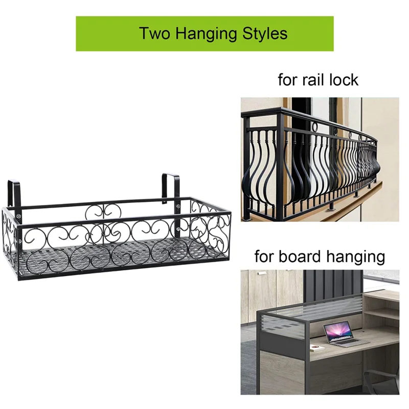 SHGO-Flower Pot Rack Plant Storage Railing Suitable For Garden Balcony Corridor Hanging Iron Guardrail
SHGO-Flower Pot Rack Plant Storage Railing Suitable For Garden Balcony Corridor Hanging Iron Guardrail