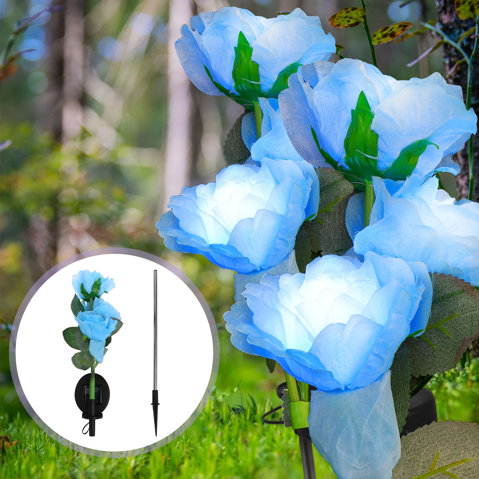 LED Rose Flower Light Decoration for Garden Yard Outdoor Solar Energy Storing Beautiful Design Solar Light Floral Flower
LED Rose Flower Light Decoration for Garden Yard Outdoor Solar Energy Storing Beautiful Design Solar Light Floral Flower