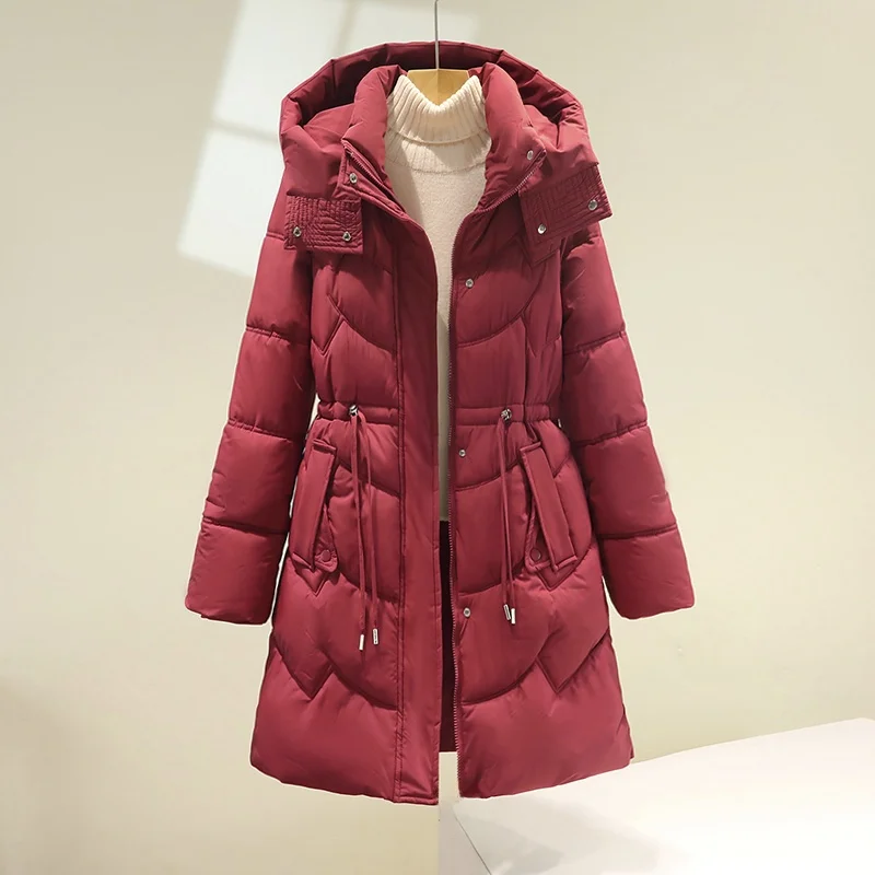 Detachable Hat Thiened Cotton Jaet Women's Faion Mid-Length Slimming Winter Coat Korean Sle Long Sve Zipper Pure C...
Detachable Hat Thiened Cotton Jaet Women's Faion Mid-Length Slimming Winter Coat Korean Sle Long Sve Zipper Pure C...