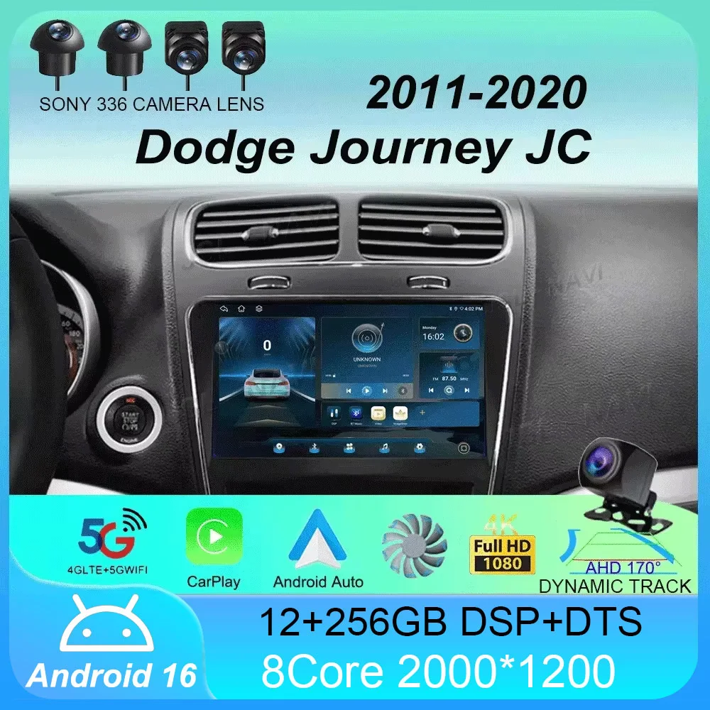 Android 16 For Dodge Journey JC 2011 - 2020 Car Radio GPS Carplay Multimedia Stereo Auto DSP BT 2din Head Unit Player Navigation
Android 16 For Dodge Journey JC 2011 - 2020 Car Radio GPS Carplay Multimedia Stereo Auto DSP BT 2din Head Unit Player Navigation