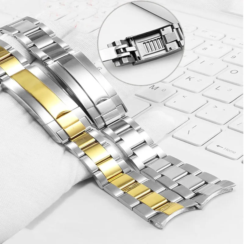 904 Stainless Steel Watch Bracelet For Rolex SUBMARINER DAYTONA SUP GMT Men Fine-Tuning Pull Button Clasp Band 20mm Watch Bands
904 Stainless Steel Watch Bracelet For Rolex SUBMARINER DAYTONA SUP GMT Men Fine-Tuning Pull Button Clasp Band 20mm Watch Bands