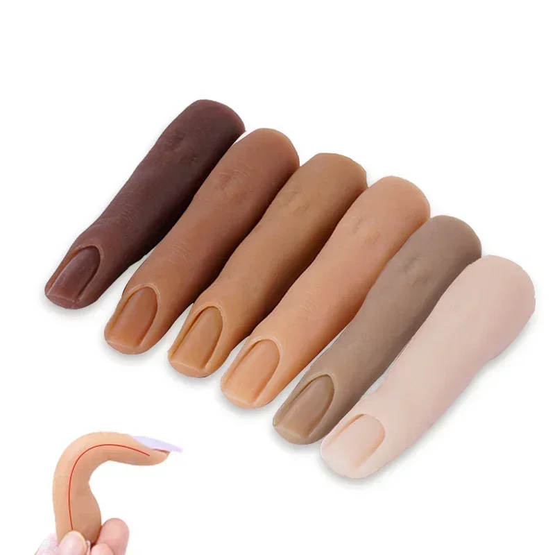 1Pcs Silicone False Finger Manicure Practice Hand Model Nail Art Training Tool for DIY Nail Design
1Pcs Silicone False Finger Manicure Practice Hand Model Nail Art Training Tool for DIY Nail Design