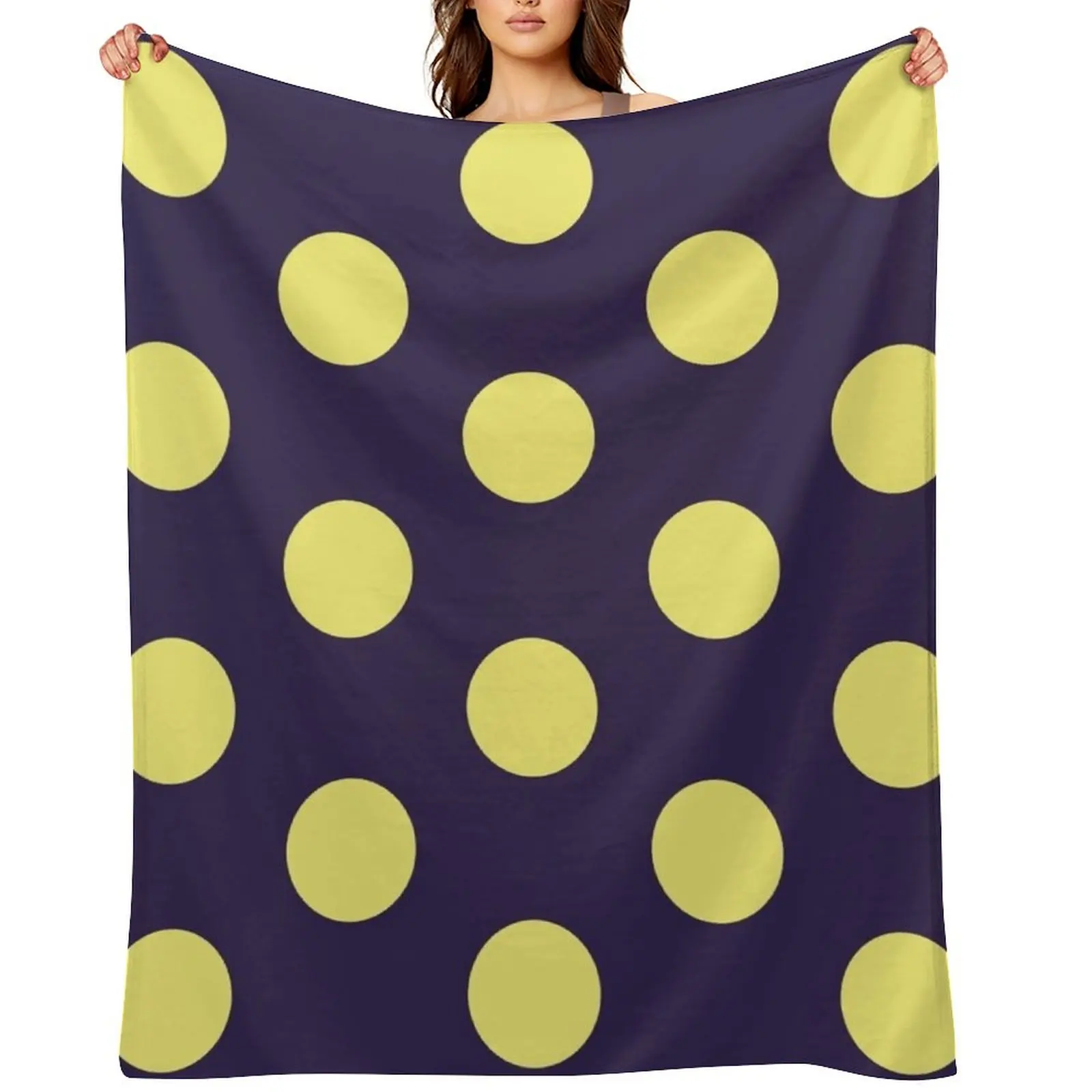 Large YELLOW and NAVY BLUE POLKA DOTS Throw Blanket Summer manga Luxury Throw warm for winter Blankets
Large YELLOW and NAVY BLUE POLKA DOTS Throw Blanket Summer manga Luxury Throw warm for winter Blankets
