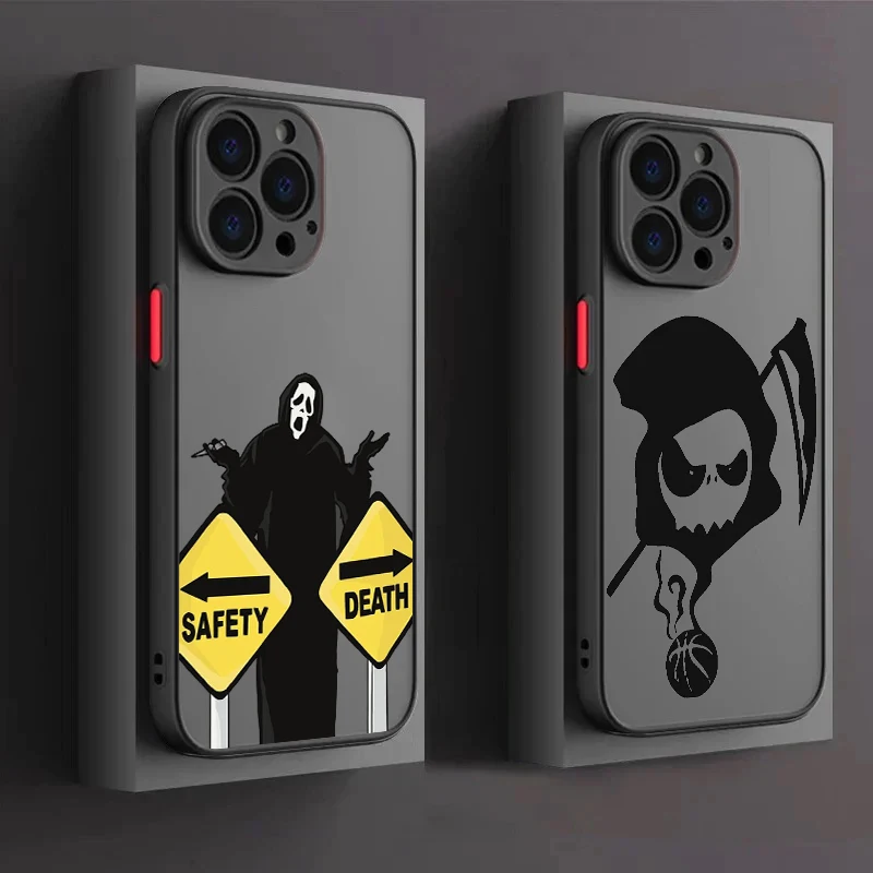 Ghost G-Grim R-Reaper Cartoon Frosted Translucent For Apple iPhone 16 15 14 13 12 11 XS XR X Pro Max Plus Mini TPU Phone Case
Ghost G-Grim R-Reaper Cartoon Frosted Translucent For Apple iPhone 16 15 14 13 12 11 XS XR X Pro Max Plus Mini TPU Phone Case