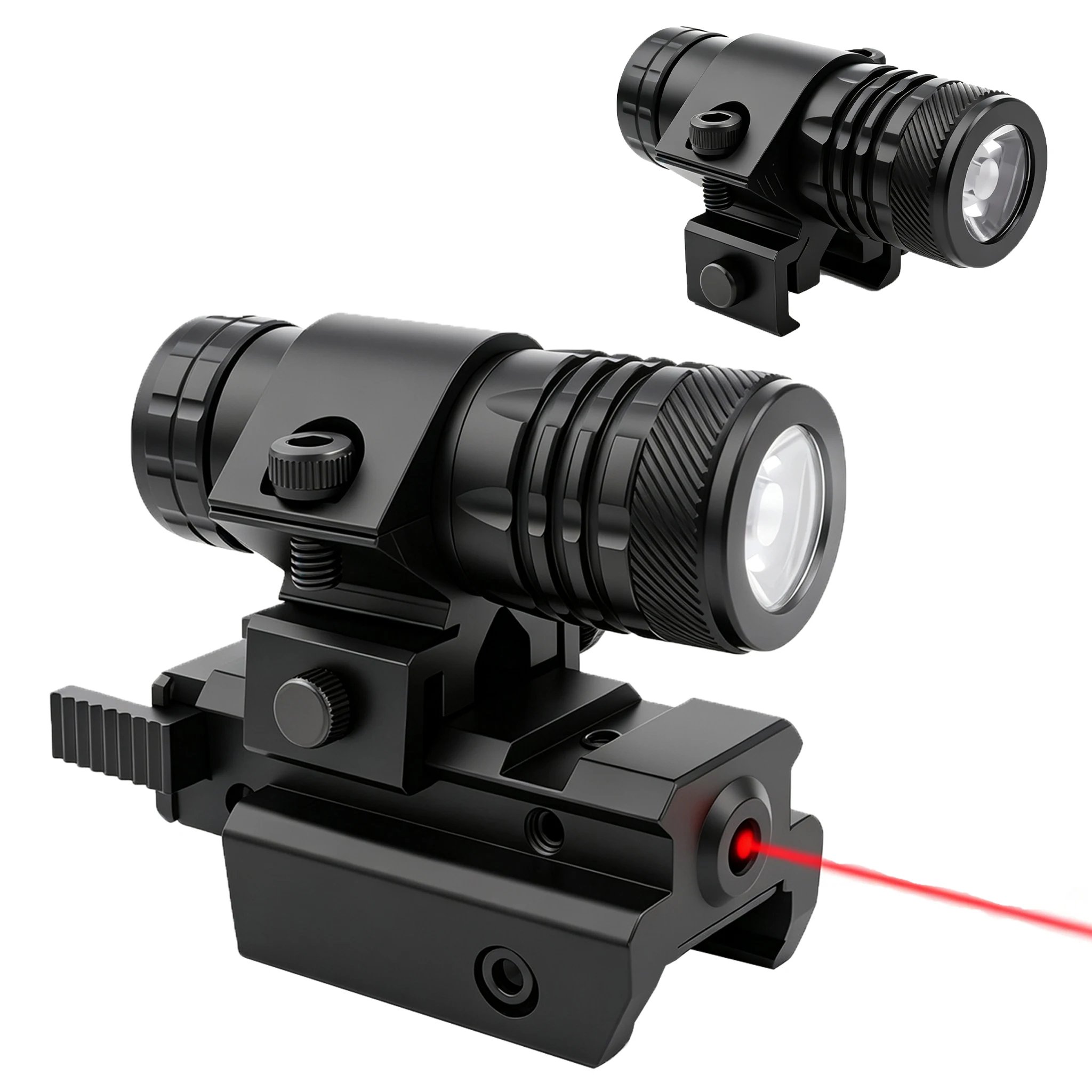 Mini Flashlight 11/20mm Adjustable Small Flashlight with Red Green Laser Under Hanging Flashlight Light For 11/20mm Rail
Mini Flashlight 11/20mm Adjustable Small Flashlight with Red Green Laser Under Hanging Flashlight Light For 11/20mm Rail