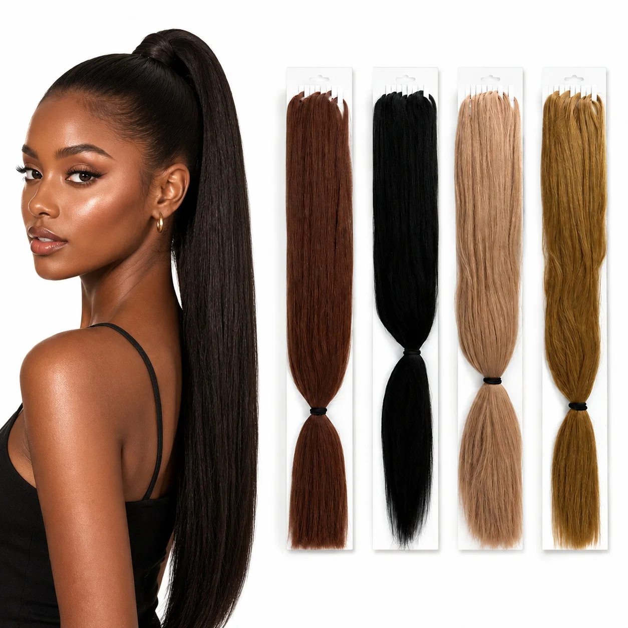 Vigonde New Upgraded Synthetic Braiding Hair Extensions Pre Looped Straight Hair Pieces Natural Soft for Women Crochet Braids
Vigonde New Upgraded Synthetic Braiding Hair Extensions Pre Looped Straight Hair Pieces Natural Soft for Women Crochet Braids