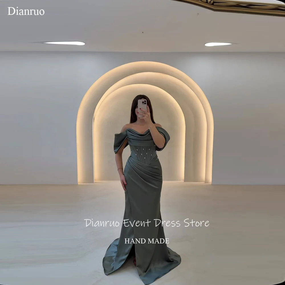 Dianruo Chic Sweetheart Ruched Вечерние платья с открытыми плечами Элегантные فساتين سهرة Pleat Crystal Abendkleider Dubai Customized
Dianruo Chic Sweetheart Ruched Вечерние платья с открытыми плечами Элегантные فساتين سهرة Pleat Crystal Abendkleider Dubai Customized