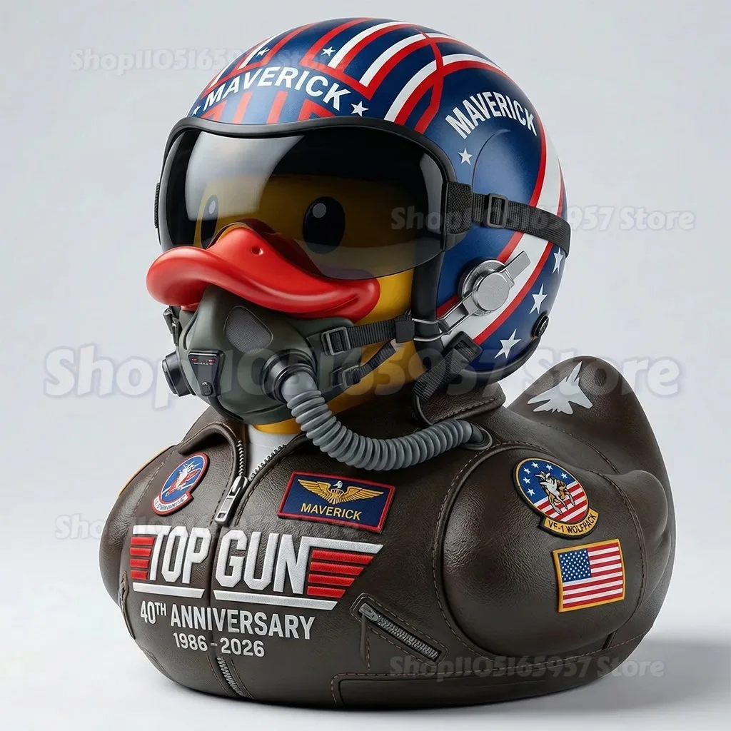 Top Gun 40th Anniversary Maverick Pilot Duck Cosplay Collectible Toy for Movie Fans
Top Gun 40th Anniversary Maverick Pilot Duck Cosplay Collectible Toy for Movie Fans