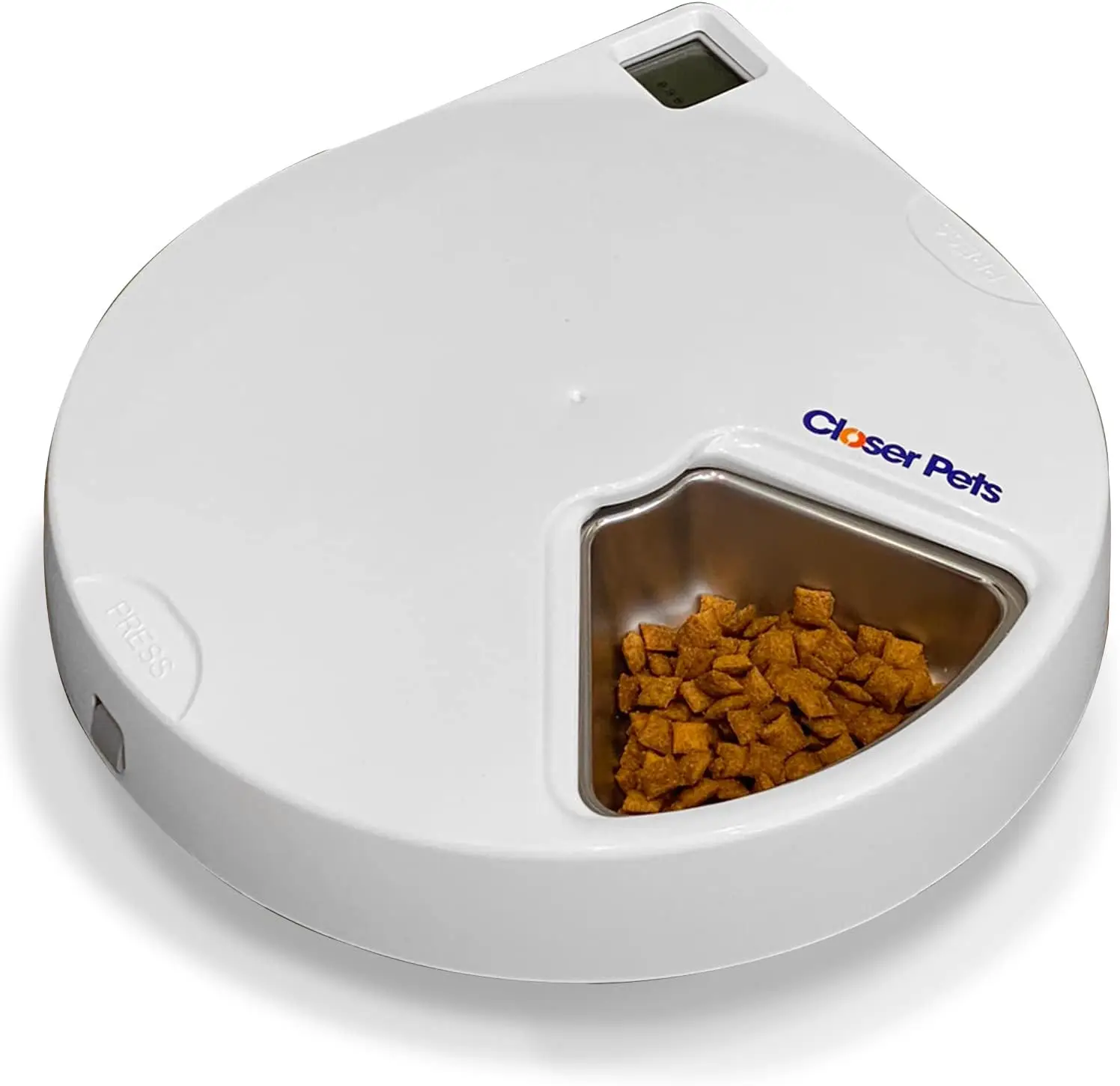 5-Meal Digital Timer Pet Feeder with Stainless Steel Bowl, Ice Packs for Wet/Dry Food, White
5-Meal Digital Timer Pet Feeder with Stainless Steel Bowl, Ice Packs for Wet/Dry Food, White