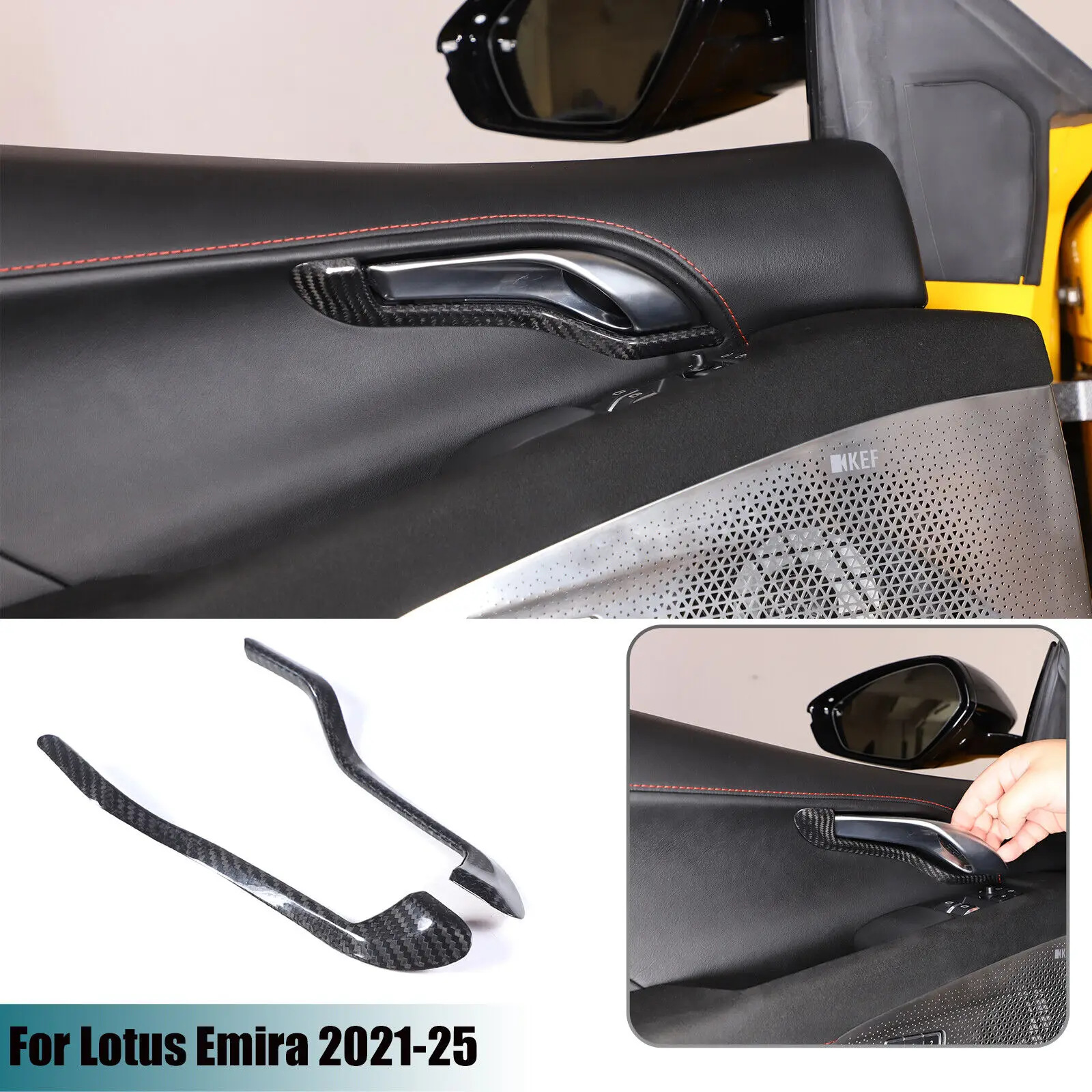 2PCS Carbon Fiber Car Interior Door Handle Trim For Lotus EMIRA 2021-2023 Door Grab Handle Cover Decorative Accessories
2PCS Carbon Fiber Car Interior Door Handle Trim For Lotus EMIRA 2021-2023 Door Grab Handle Cover Decorative Accessories