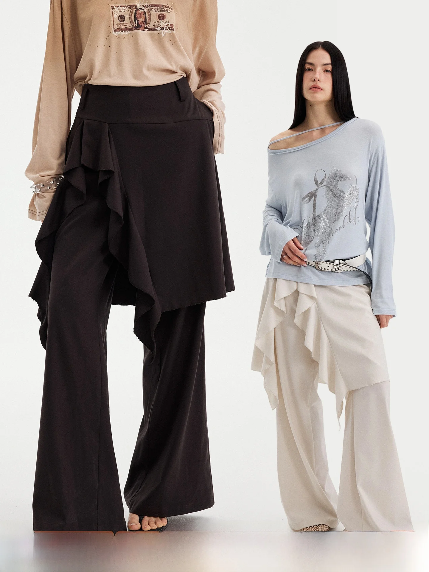 DIDDI MODA Women's Summer 2026 Wide Leg Skirt Pants Flared Hem Split Casual Style Natural Waist Other Material 100%
DIDDI MODA Women's Summer 2026 Wide Leg Skirt Pants Flared Hem Split Casual Style Natural Waist Other Material 100%