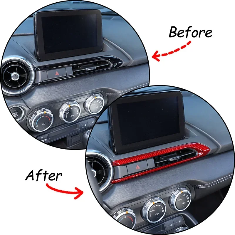 For Mazda MX-5 2016-2023 100%carbon fiber center control air outlet frame decorative sticker interior modification accessories
For Mazda MX-5 2016-2023 100%carbon fiber center control air outlet frame decorative sticker interior modification accessories