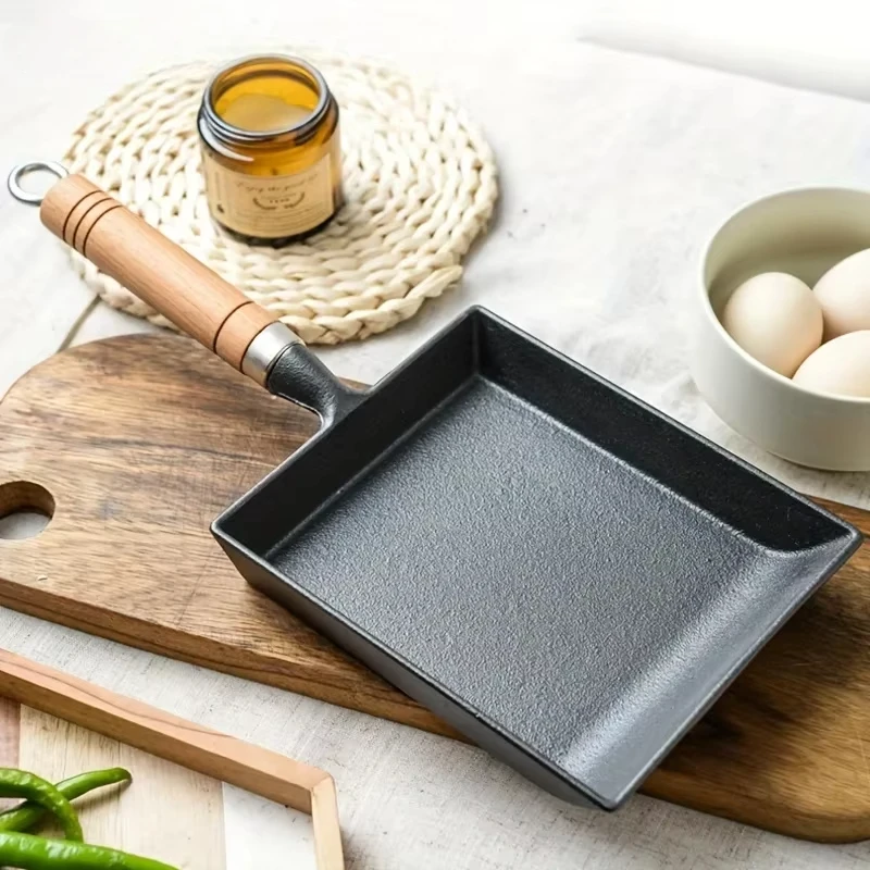 1Pc Non Stick Japanese Cast Iron Pan with Pot Cover for Frying Tamagoyaki Omelette and Pancakes Cooking Pot Non Stick Pan
1Pc Non Stick Japanese Cast Iron Pan with Pot Cover for Frying Tamagoyaki Omelette and Pancakes Cooking Pot Non Stick Pan