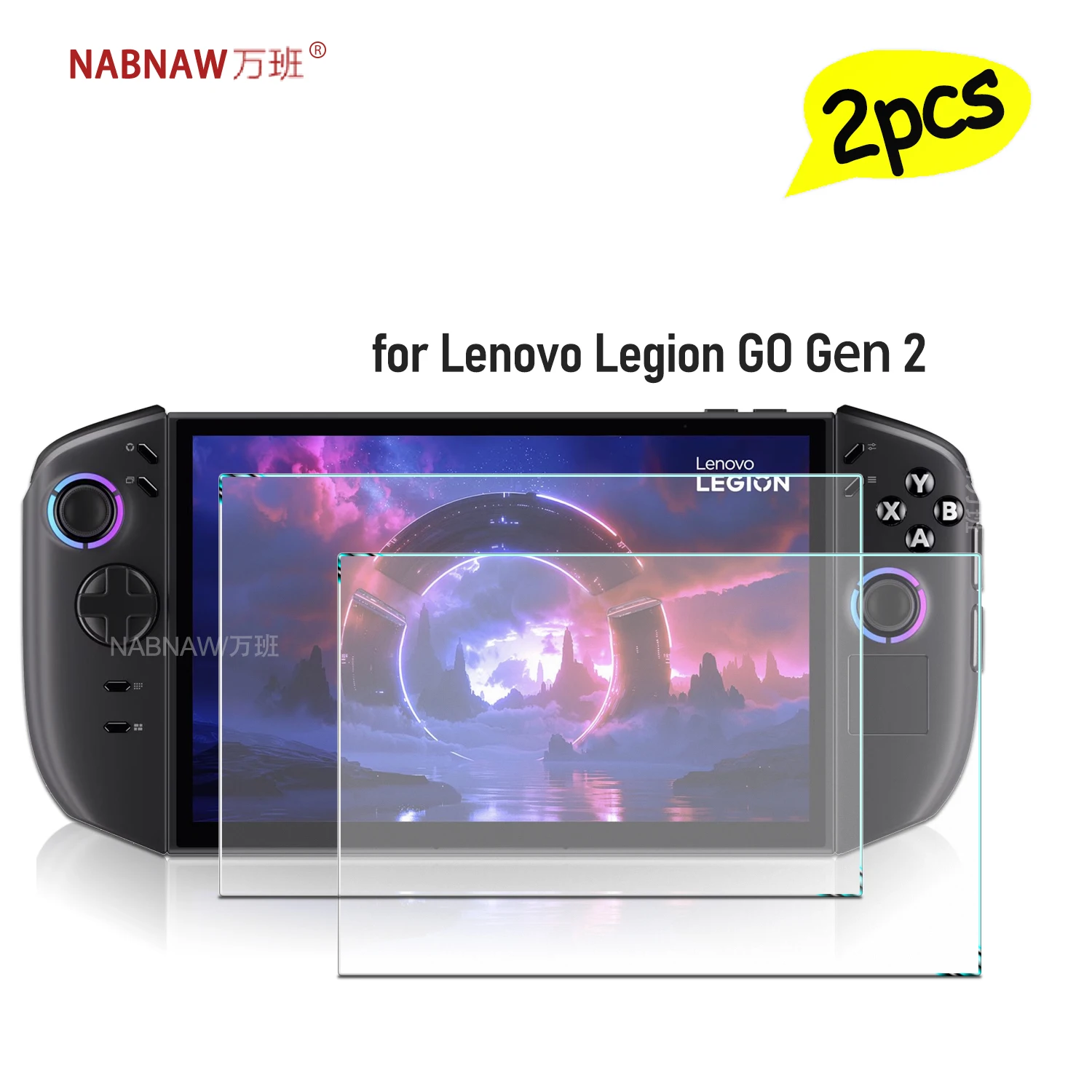 Защитная пленка из 2 предметов для Lenovo Legion Go Gen 2, твердость, закаленное стекло, пленка, защита от царапин, игровая консоль Full HD Go2 
Защитная пленка из 2 предметов для Lenovo Legion Go Gen 2, твердость, закаленное стекло, пленка, защита от царапин, игровая консоль Full HD Go2