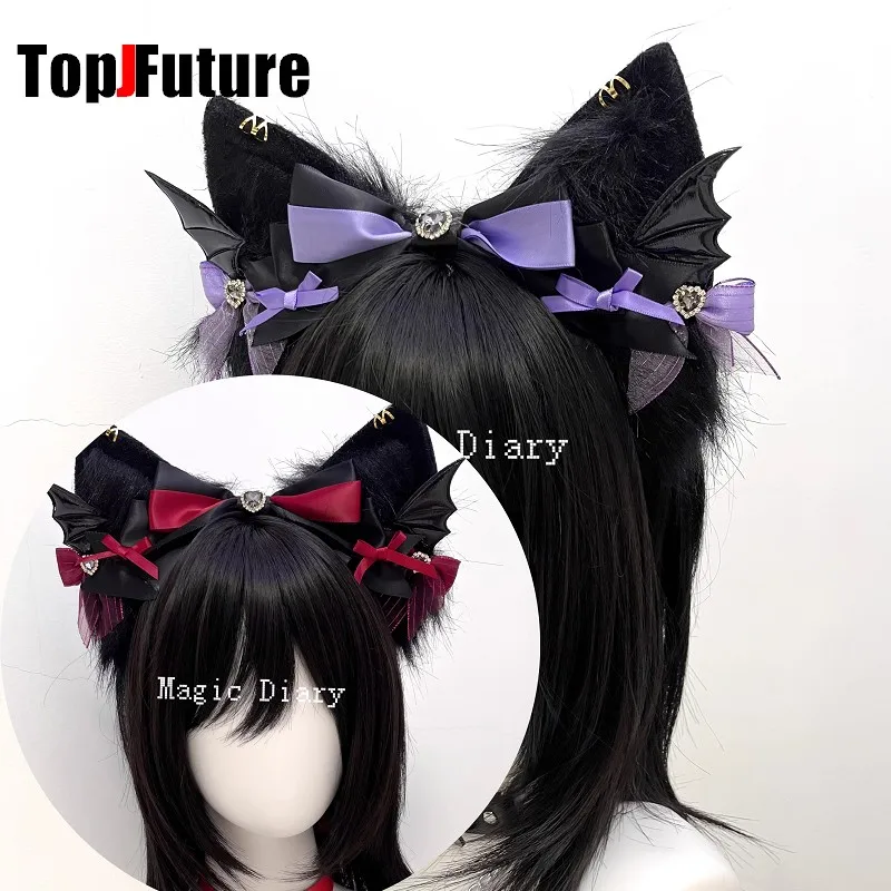 Subculture Y2K Girls Personality Beast Ear Bow Hair band Hair hoops Gothic Lolita Harajuku Women's Cat Ear Hair Accessories
Subculture Y2K Girls Personality Beast Ear Bow Hair band Hair hoops Gothic Lolita Harajuku Women's Cat Ear Hair Accessories