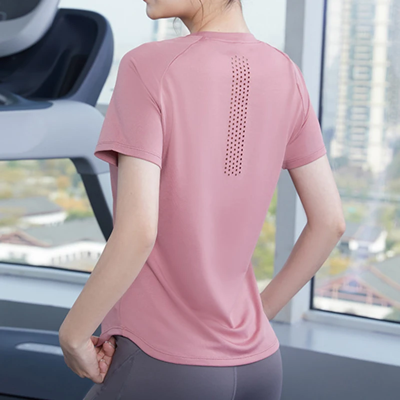 Gym Shirts Seamless Crop Tops Yoga Fitness Women Tights Sports Short Sleeve Running Workout Sportswear Activewear
Gym Shirts Seamless Crop Tops Yoga Fitness Women Tights Sports Short Sleeve Running Workout Sportswear Activewear