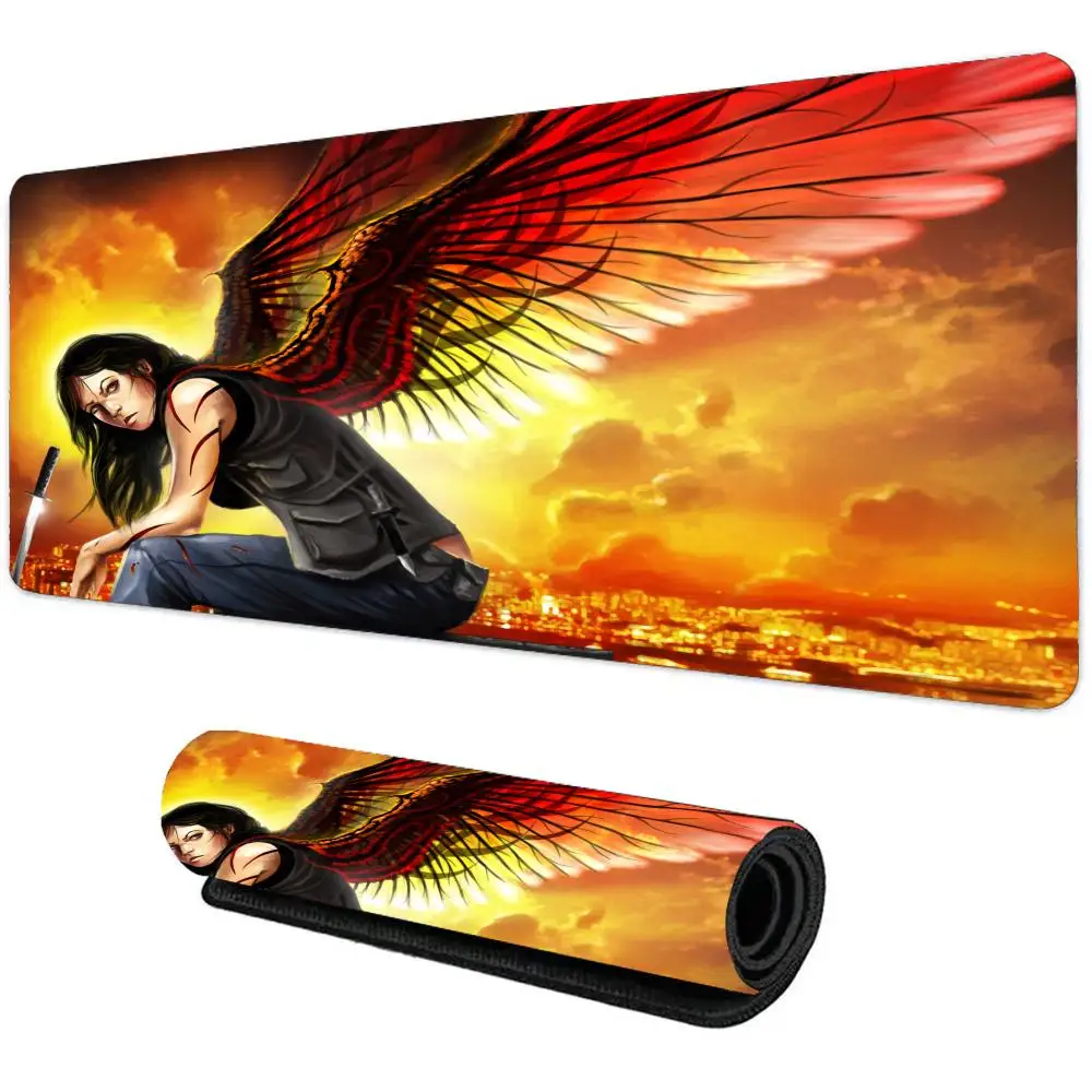XXL большой игровой настольный коврик для офиса, коврик для мыши Sunset Angel, резиновый противоскользящий прямоугольный ковер с оверлоком, аксессуары для клавиатуры ПК
XXL большой игровой настольный коврик для офиса, коврик для мыши Sunset Angel, резиновый противоскользящий прямоугольный ковер с оверлоком, аксессуары для клавиатуры ПК