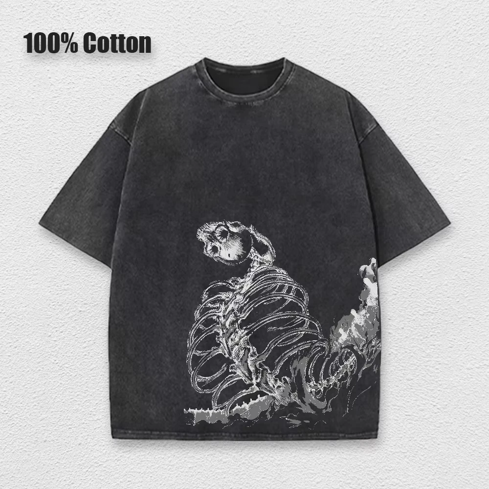 2025 Men Washed Anime Attack on Titan T-Shirt Hip Hop Streetwear Graphic Print Tshirt Short Sleeve Cotton Vintage Tops
2025 Men Washed Anime Attack on Titan T-Shirt Hip Hop Streetwear Graphic Print Tshirt Short Sleeve Cotton Vintage Tops
