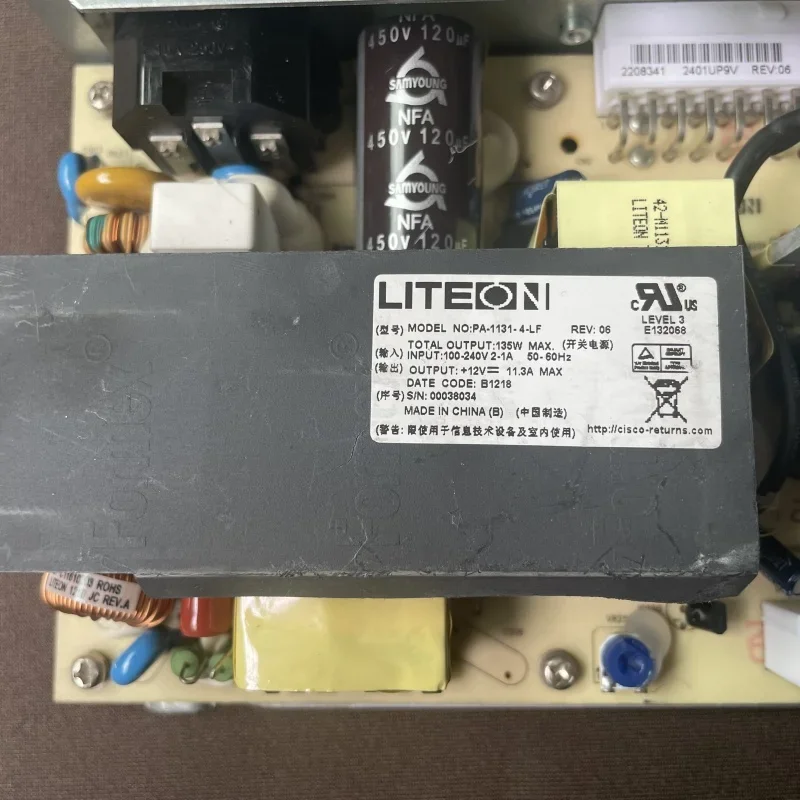 Original CISCO 341-0537-01 power supply for WS-C2960X-48TS-L switch
Original CISCO 341-0537-01 power supply for WS-C2960X-48TS-L switch