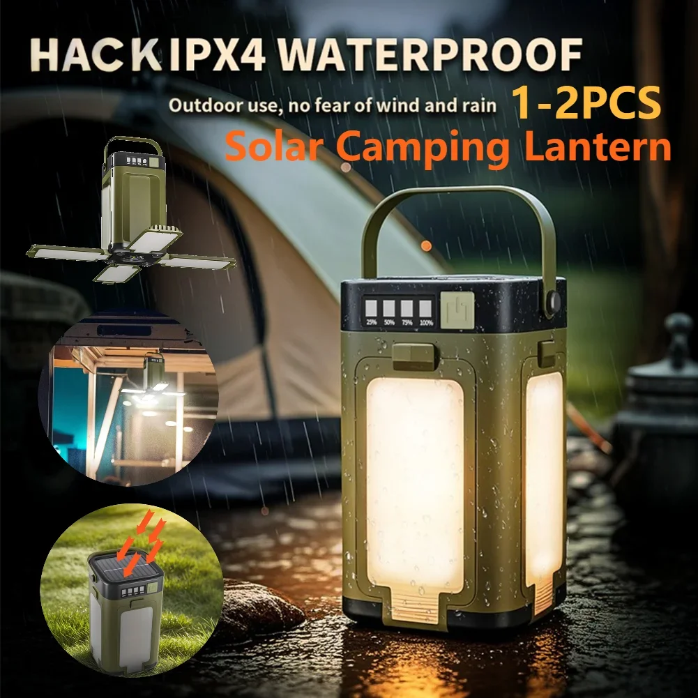 2000mAh Solar Camping Light Foldable Portable Tent Lantern with Intelligent Display Outdoor Hanging Light Emergency Power Bank
2000mAh Solar Camping Light Foldable Portable Tent Lantern with Intelligent Display Outdoor Hanging Light Emergency Power Bank