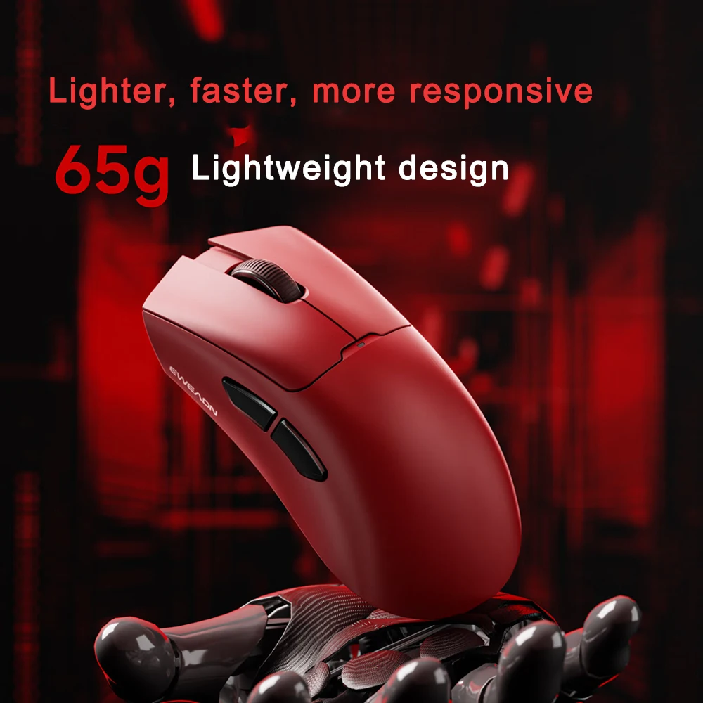 Ergonomic Mouse A5 Wireless Gaming Mouse Bluetooth Three-Mode Paw3395 E-Sports Ultra Lightweight For Office Use Compatible Mouse
Ergonomic Mouse A5 Wireless Gaming Mouse Bluetooth Three-Mode Paw3395 E-Sports Ultra Lightweight For Office Use Compatible Mouse