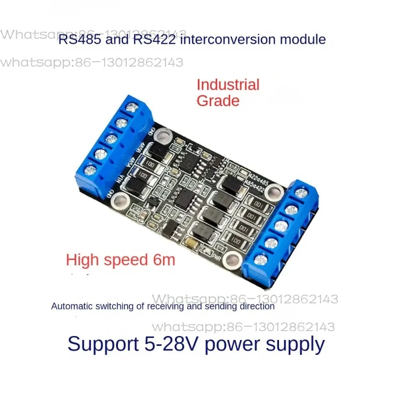 RS485 to RS422 module interchange board high-speed industrial grade 5V9V12V16V24V volt power supply automatic current control
RS485 to RS422 module interchange board high-speed industrial grade 5V9V12V16V24V volt power supply automatic current control