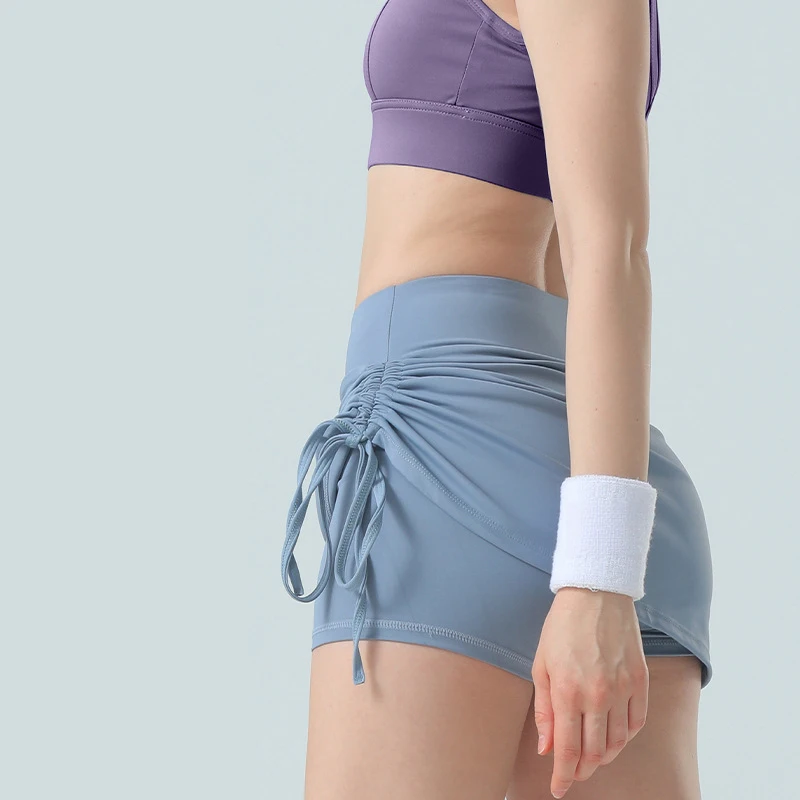 Women's sports skirt-pants with lining, anti-exposure, high-waisted, butt-lifting, suitable for tennis, running, yoga
Women's sports skirt-pants with lining, anti-exposure, high-waisted, butt-lifting, suitable for tennis, running, yoga