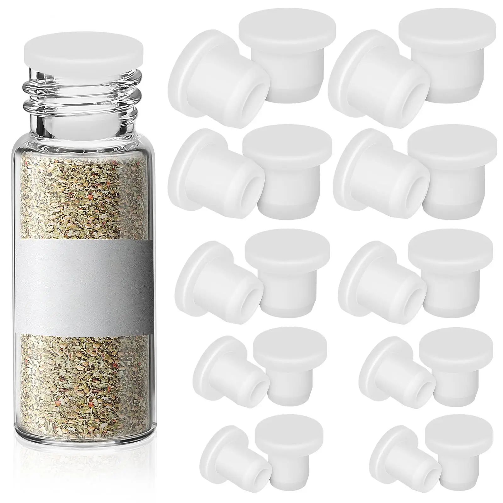 25 Pcs Salt Shaker Stopper 11 12 14 15 16mm Silicone Plug Replacement Bottle Cork Reusable Seal Pepper Spices Kitchen Bar Tools
25 Pcs Salt Shaker Stopper 11 12 14 15 16mm Silicone Plug Replacement Bottle Cork Reusable Seal Pepper Spices Kitchen Bar Tools