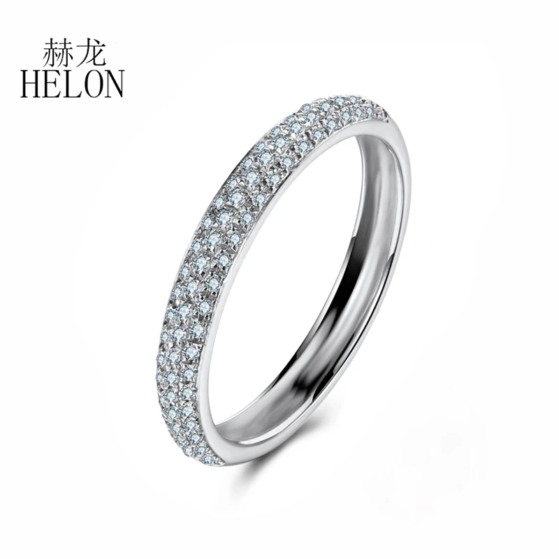 HELON Solid 10k White Gold Round Genuine Natural Diamonds Ring Elegant Cluster Engagement Wedding Fine Jewelry Gift
HELON Solid 10k White Gold Round Genuine Natural Diamonds Ring Elegant Cluster Engagement Wedding Fine Jewelry Gift