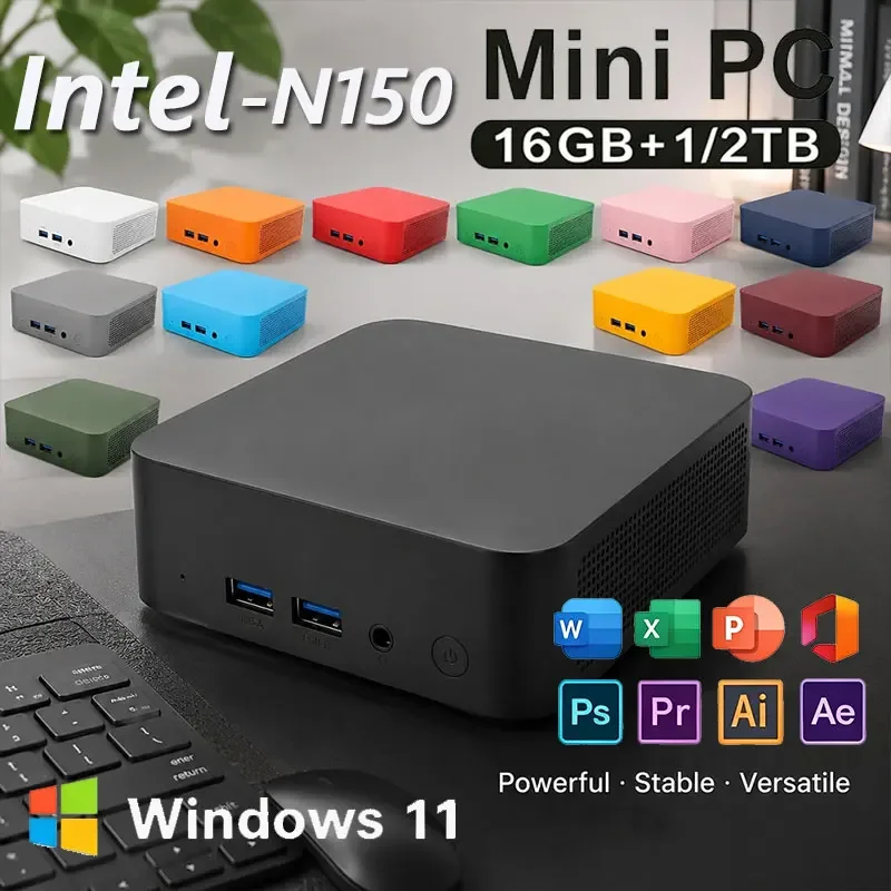 2026 Portable Mini PC GamerIntel N150 Windows 11 Mini Protable Computer 8GB 16GB RAM 1TB 2TB M.2 Office Gaming Desktop PC
2026 Portable Mini PC GamerIntel N150 Windows 11 Mini Protable Computer 8GB 16GB RAM 1TB 2TB M.2 Office Gaming Desktop PC