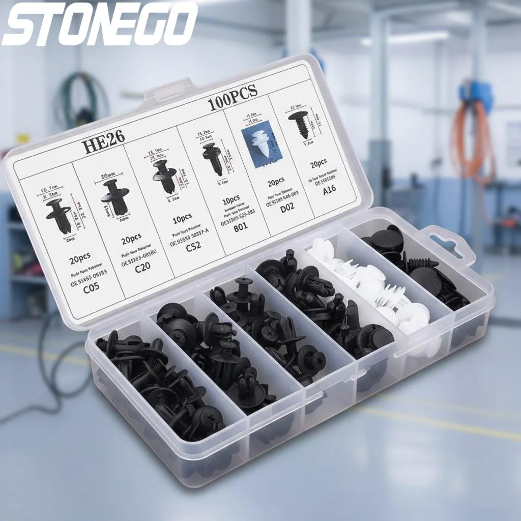 Hybrid Auto Body Fastener Clip Kit Push Retainer Pin Rivet Bumper Door Trim Replacement Car Parts Automotive Repair Tools
Hybrid Auto Body Fastener Clip Kit Push Retainer Pin Rivet Bumper Door Trim Replacement Car Parts Automotive Repair Tools